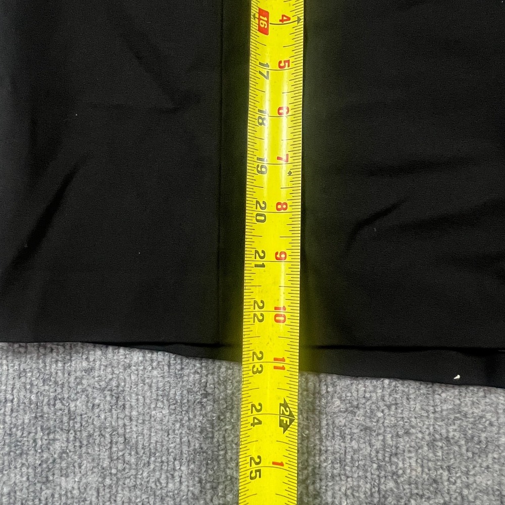 Ann Taylor Pencil Skirt Womens 10 Black Stretch Pleated Knee Length Back Zip - Picture 4 of 9